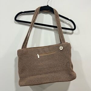 Vintage The Sake cross body/shoulder purse double zipper pockets like new